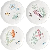 LENOX スープ皿　4枚セット ホワイトハウス御用達 レノックス白皿 彫刻デザインのお皿4枚
